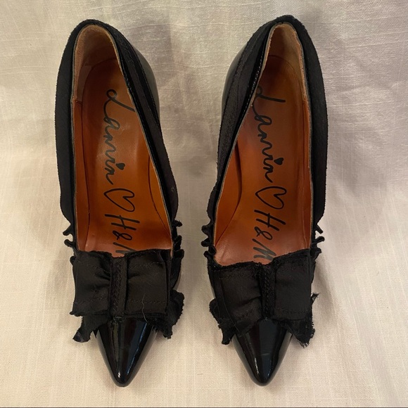 LANVIN x H&M patent leather pumps with bow - Picture 7 of 11